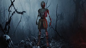 3D Armored Skeleton 03 low-poly model