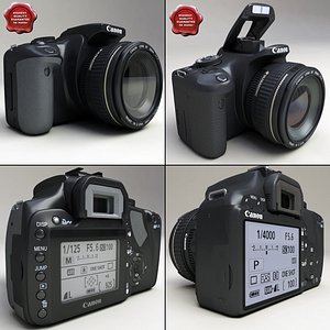 canon eos 400d 450d 3d model