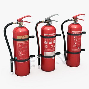 extinguishers lots 3D