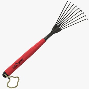 Garden Tool Hand Rake 3D