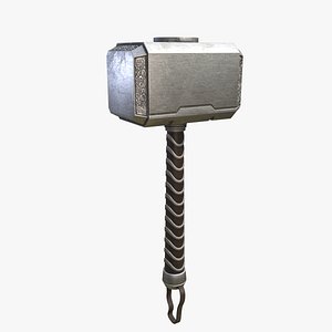 3D model thor hammer mjolnir