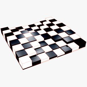 3D model 3D Chessboard constructor for printing stl format Low-poly 3D model