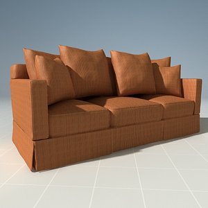 3dsmax henredon corduroy couch