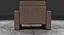 Modularer beiger Ledersessel