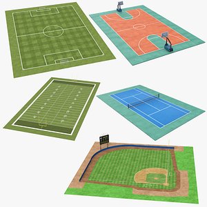 Tennis Court 3D Models for Download | TurboSquid