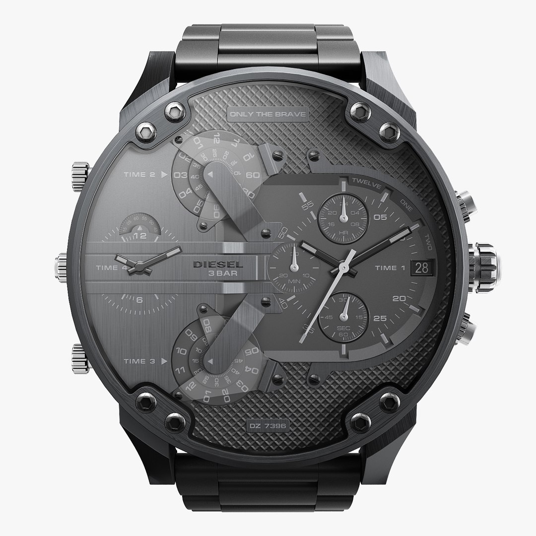 3D realistic wrist watch diesel - TurboSquid 1456922