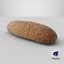 Narrow wheat bread with grains