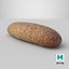 Narrow wheat bread with grains