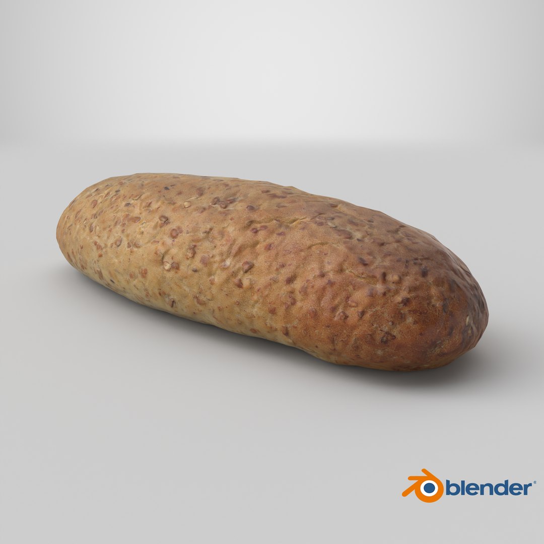 Narrow wheat bread with grains 3D model https://p.turbosquid.com/ts-thumb/lI/m61bKS/gS/stemcell_blender_cycles_render/png/1739892337/1920x1080/fit_q87/80d82d70f266de1968428781afaf567d86ad8d6a/stemcell_blender_cycles_render.jpg