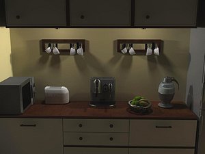3d model toaster coffee machine coffemaker
