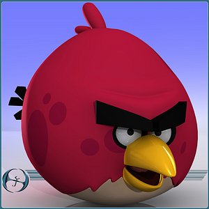 angry bird elder 3d model