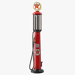 Hand Crank Gas Pump TEXACO Light On