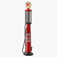 Hand Crank Gas Pump TEXACO Light On