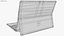 3D microsoft surface pro x model