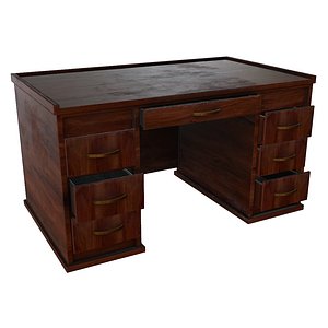 Wooden Detectives Desk