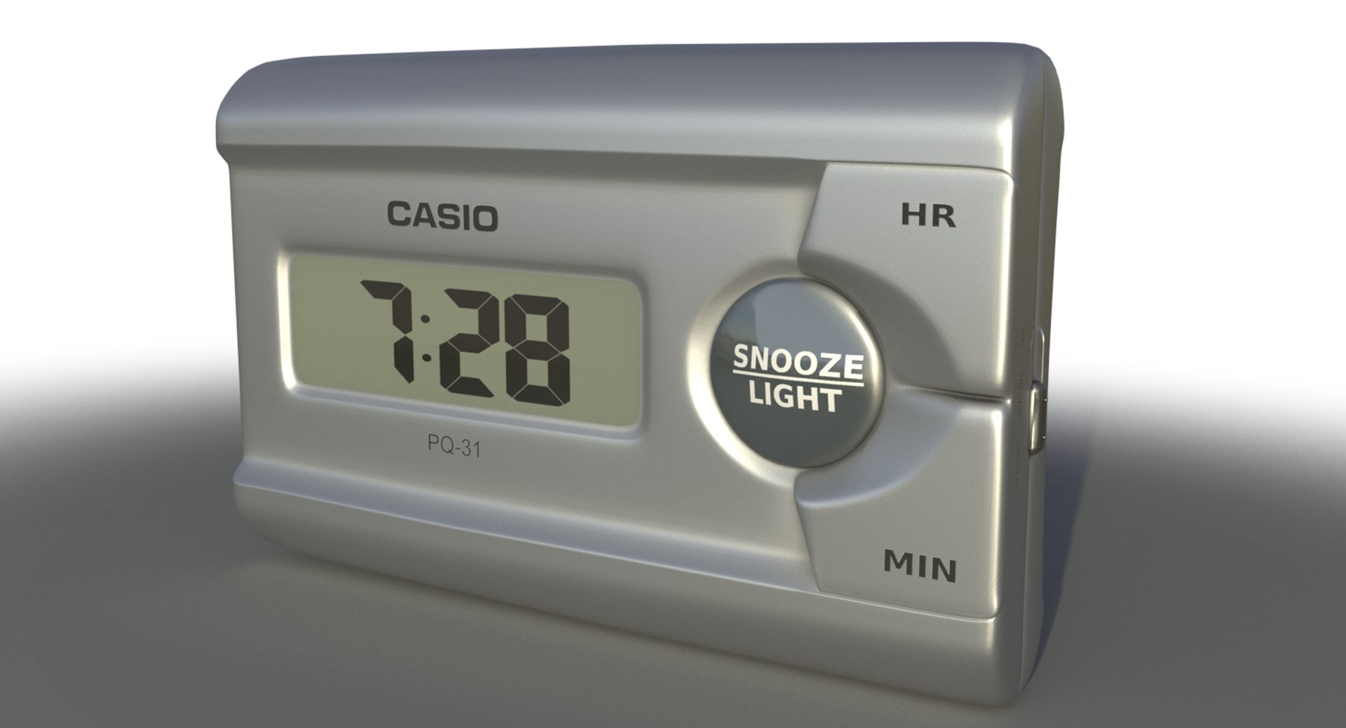 3D Model Casio Alarm Clock - TurboSquid 1366795