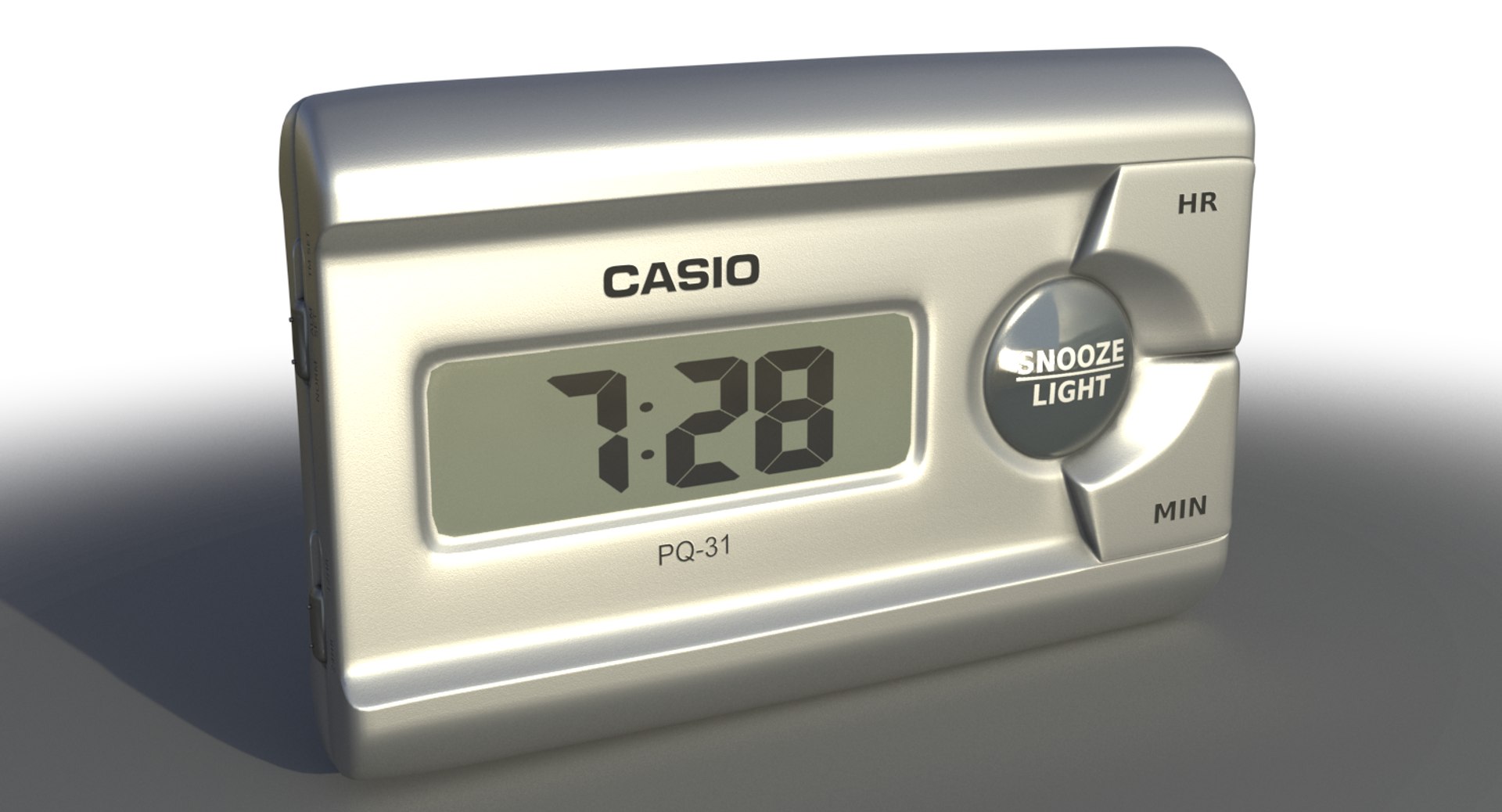 3D Model Casio Alarm Clock - TurboSquid 1366795