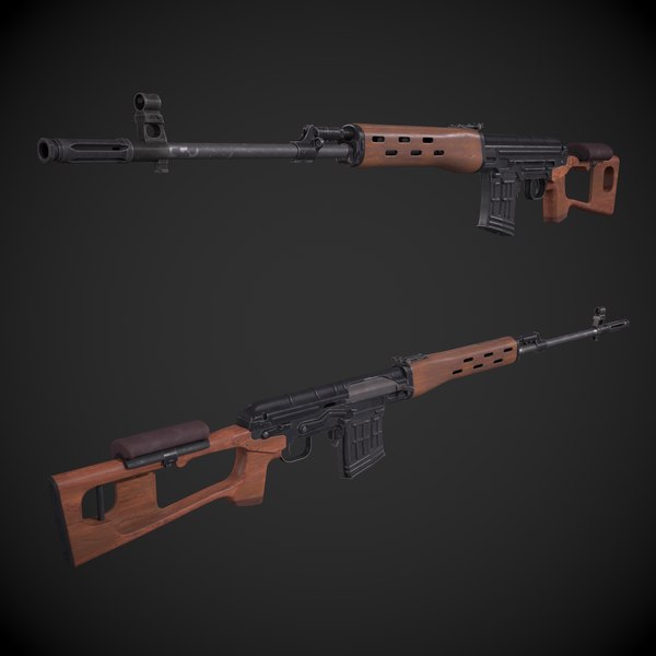 SVD Dragunov Sniper Rifle 3D 모델 - TurboSquid 1920670