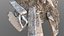 Construction soil heap and concrete rubble