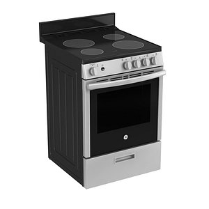 3D General Electric GE freestanding electric range