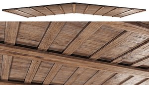 Double-sided wooden ceiling V3