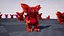 Démon stylisé Unreal Unity 18 animations rig dans Maya
