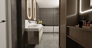 Gray Bathroom
