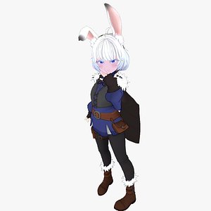 Usaya Anime Fantasy Girl Game Ready model