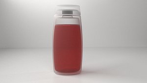 Plastic Body Wash  Bottle 12 with Liquid