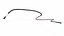 Leather Bullwhip Braided Black Rigged
