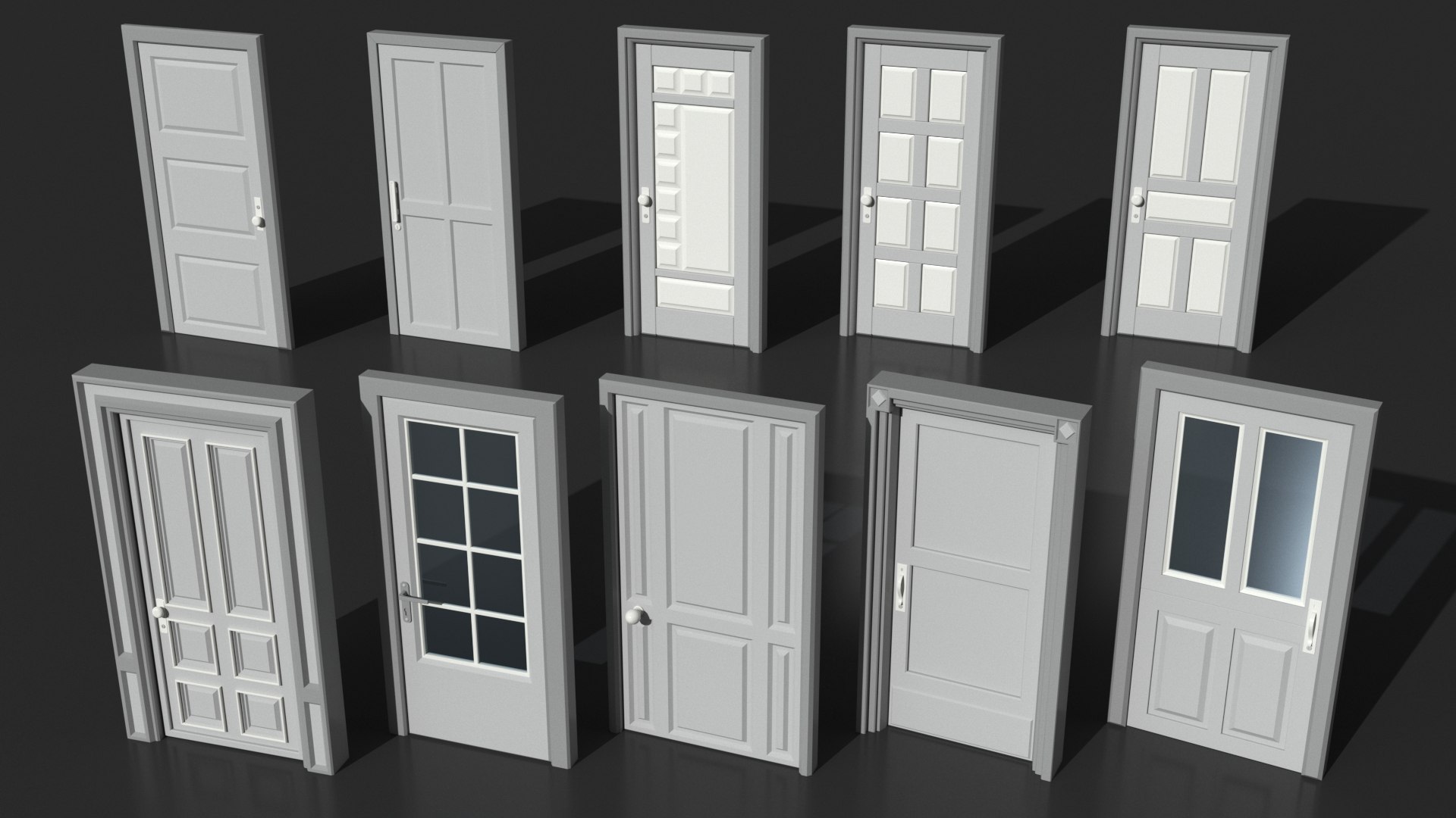 3D Doors Collection - 120 pieces model https://p.turbosquid.com/ts-thumb/lJ/B7Vfyz/TV/image_7_1/jpg/1680266710/1920x1080/fit_q87/dacfc627fddba873c66c796ec568724e8ed265d7/image_7_1.jpg
