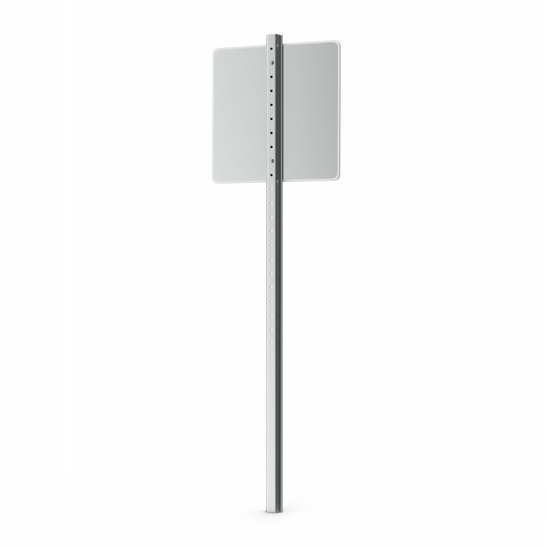 3D Road With Reverse Traffic Sign - TurboSquid 2044253