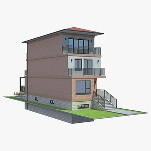 brick house 3D model
