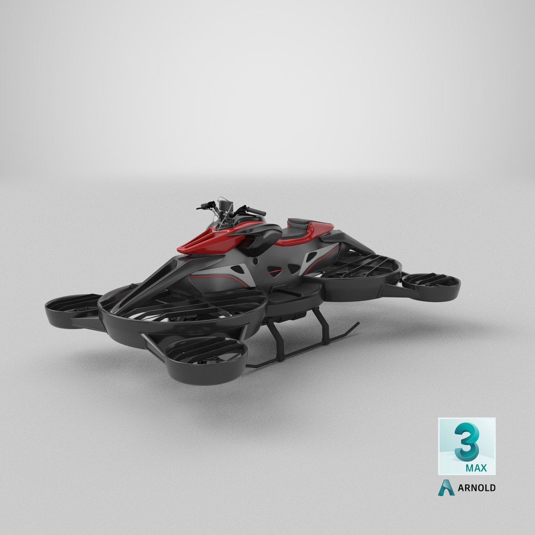 Hoverbike XTURISMO Red 3D Model - TurboSquid 2112421