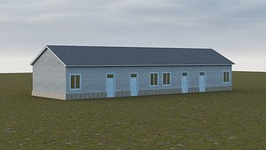 3D rural self-built house model
