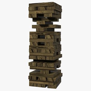 3D wooden tower games
