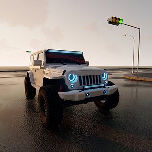jeep wrangler 4x4 3D model