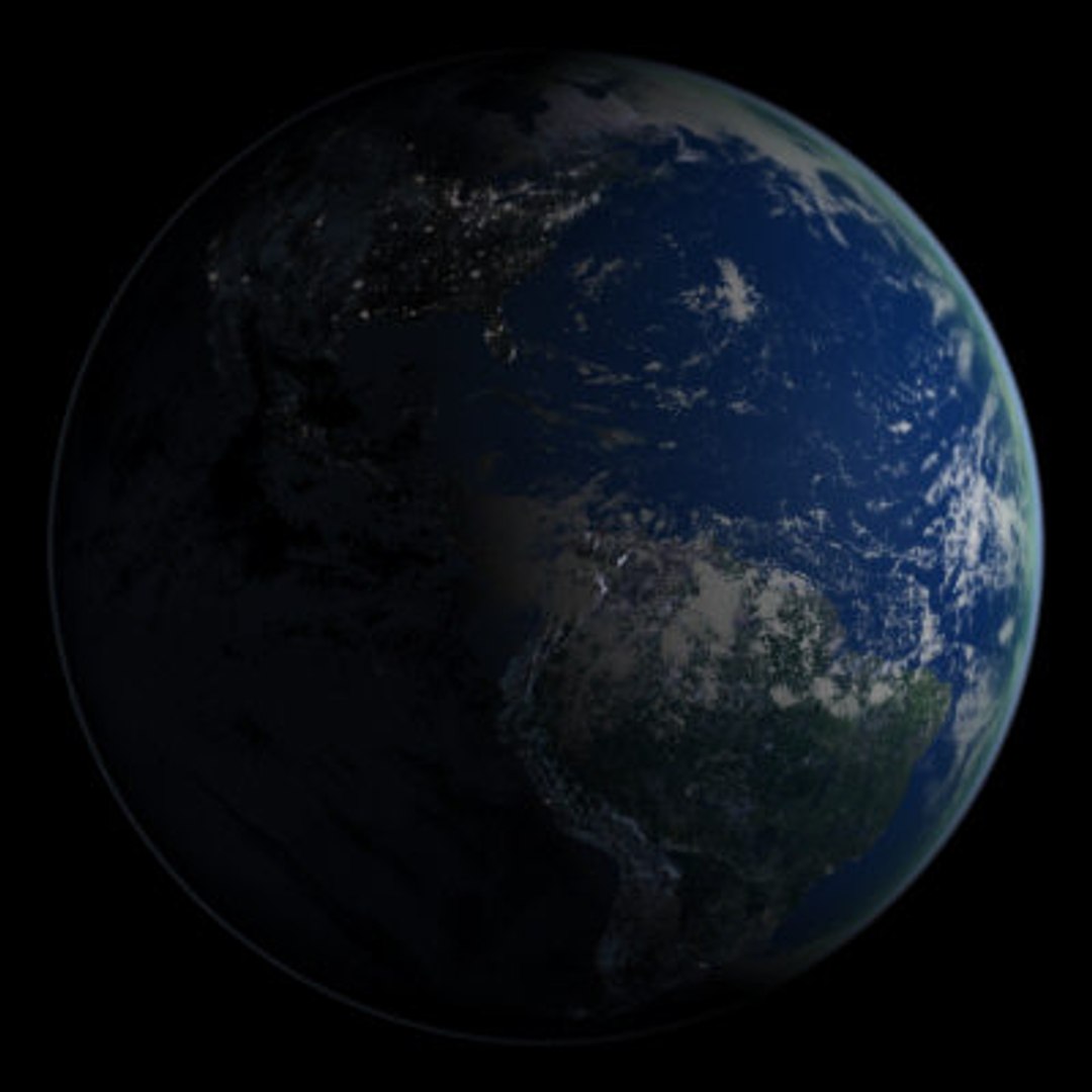 3d Semi-realistic Earth Realistically