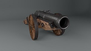 Medieval Cannon 3D model 3D model