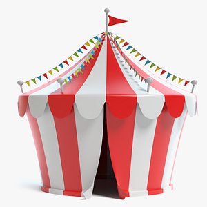 3D model circus tent
