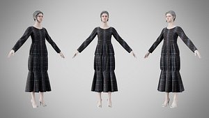 Dress 25 Electric Static Stripe