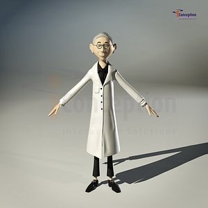3d model cartoon toon old