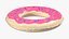 Galleggiante rotondo per piscina con ciambella rosa