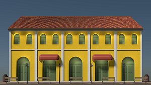 Retro street 25T02 3D model