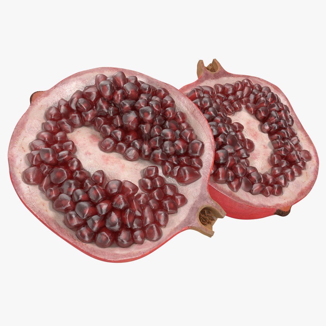 Pomegranate Cross Section 3 3D model preview