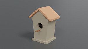 3D bird house model