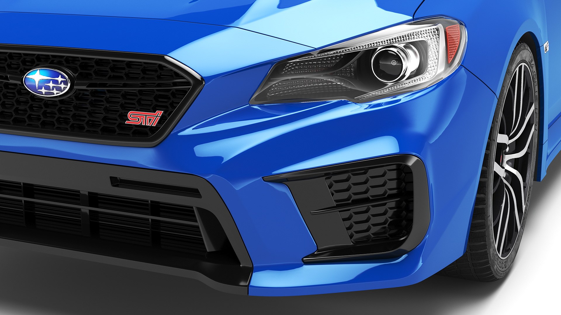 Subaru WRX STI 2021 Sedan Blue 3D - TurboSquid 2020756