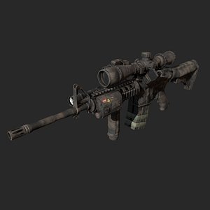 m4a1 weapon 3D model