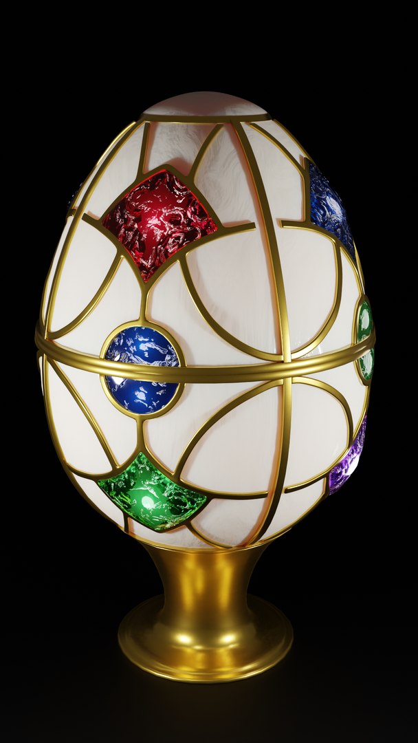 Faberge Egg 3D https://p.turbosquid.com/ts-thumb/lK/2YfSMc/cp/fabergegg1/png/1657361037/1920x1080/fit_q87/6bdf3a3bc2404166b592fdaedf541ef95b74ccce/fabergegg1.jpg