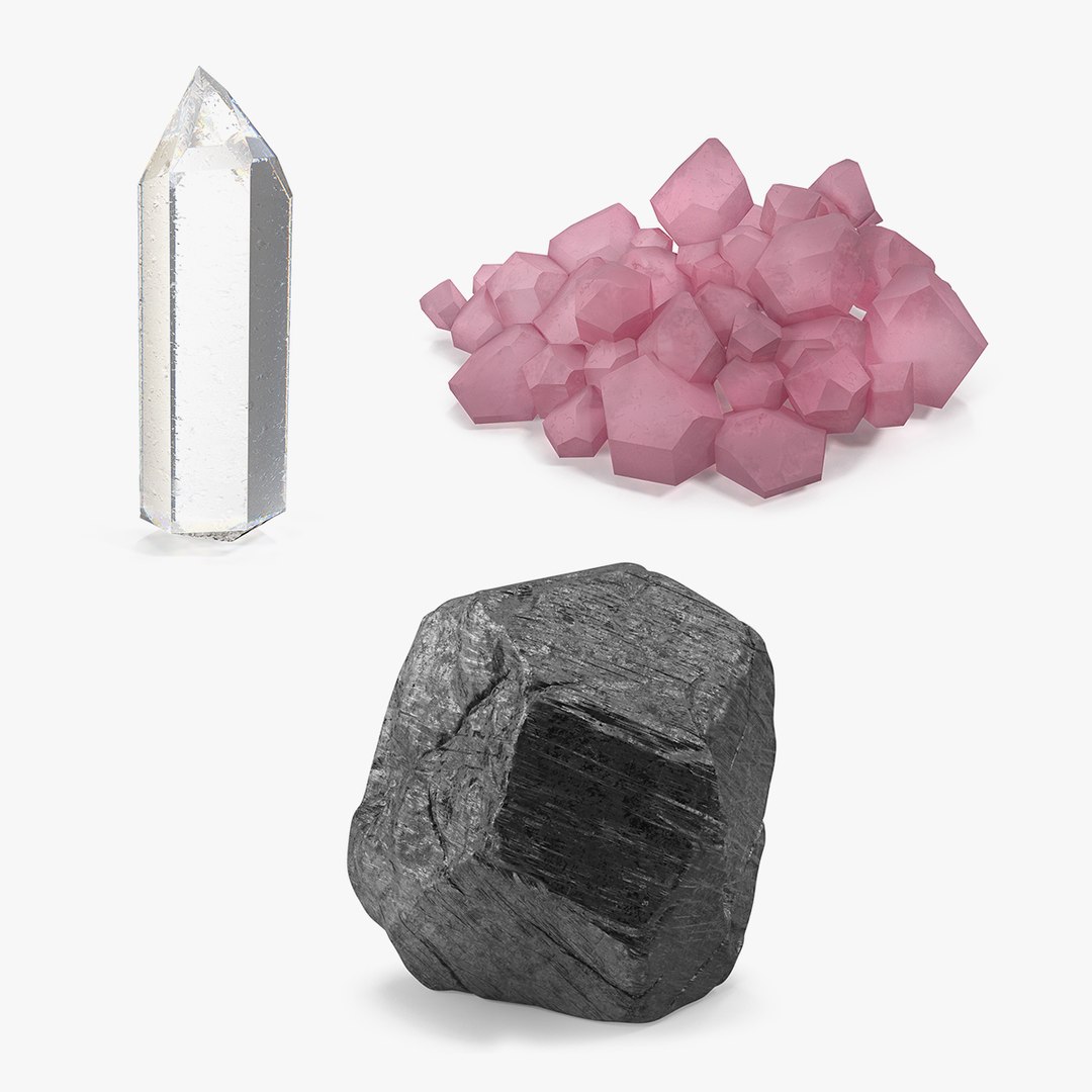 Minerals Collection 3D model preview